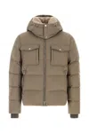 Moorer Cappuccino Nylon Blend Alarick Down Jacket In Brown
