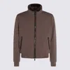 Moorer Casual Jacket With Fur Collar And Ribbed Finish