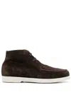Moorer Man Ankle Boots Chocolate Brown Size 9 Leather In Brown