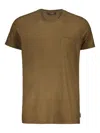 Moorer Bruzio Patch-pocket T-shirt In Burgundy
