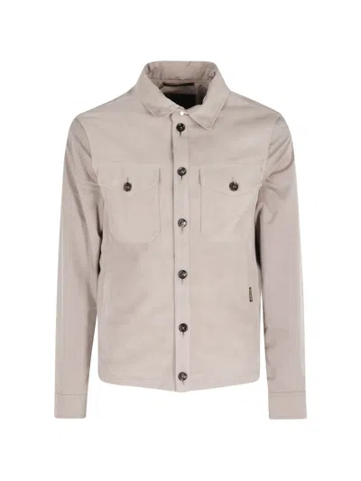 Moorer Button Chest-pockets Shirt Jacket In Pattern