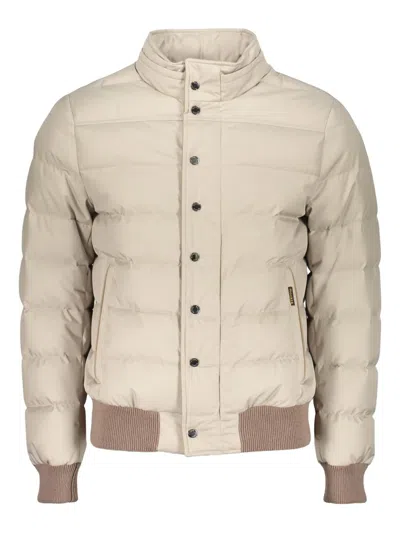 MOORER BUTTON-EMBELLISHMENT PADDED JACKET