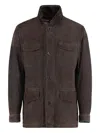 Moorer Button-fastening Flap-pocket Jacket In Brown