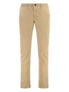Moorer Button-fastening Trousers In Brown