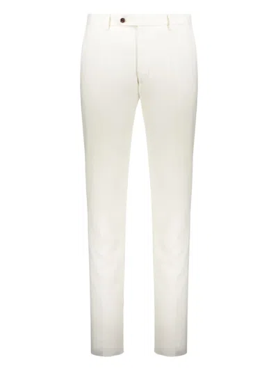 Moorer Button-fastening Trousers In Neutral