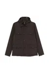 Moorer Button Hooded Jacket In Multi
