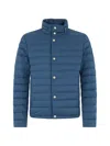Moorer Button Jacket In Blue