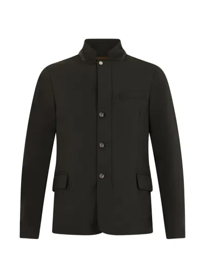 Moorer Button Pockets Jacket In Green