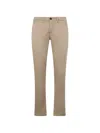 Moorer Button Trousers In Neutral