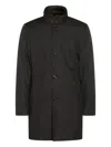 Moorer High Collar Long Sleeves Side Pockets