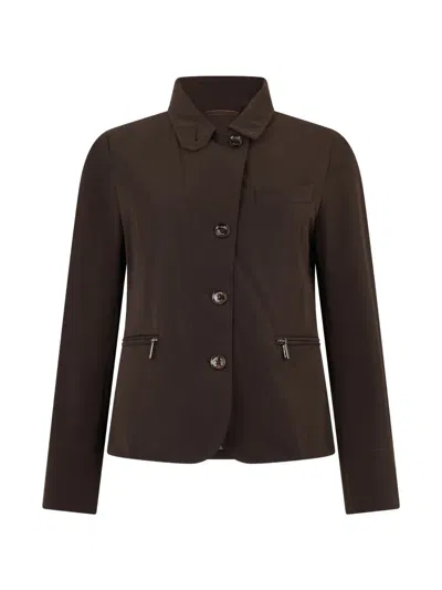 Moorer Button-up Jacket In Green