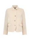 Moorer Buttoned Jacket In Neutral