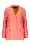 Moorer Buttoned Jacket In Pink