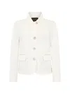 Moorer Buttoned Jacket In White