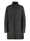 Moorer Technical Fabric Parka In Brown