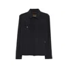 Moorer Buttoned Pocket Jacket In Black