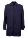 Moorer Buttoned Single-breasted Coat In Blue