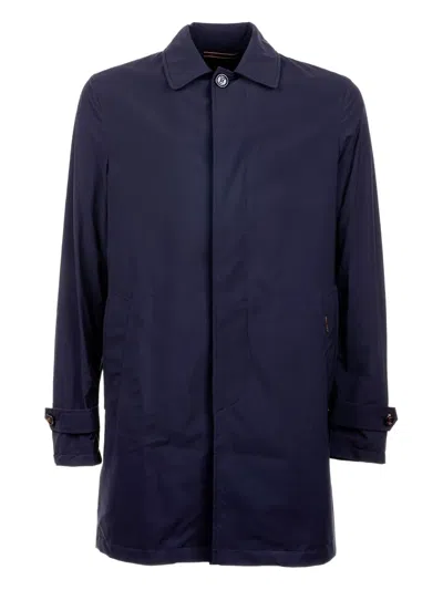 MOORER BUTTONED SINGLE-BREASTED COAT