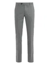 Moorer Buttoned Tailored Trousers In Gray