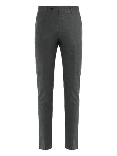 Moorer Buttoned Trousers In Gray