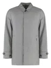 Moorer Canova Techno Fabric Padded Jacket In Gray