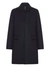 Moorer Buttoned Wool Jacket In Black