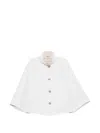 Moorer Buttoned Wool Jacket In White