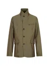 Moorer Button-front Pocket Jacket In Green