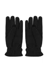 Moorer Button-strap Stitched Gloves In Black