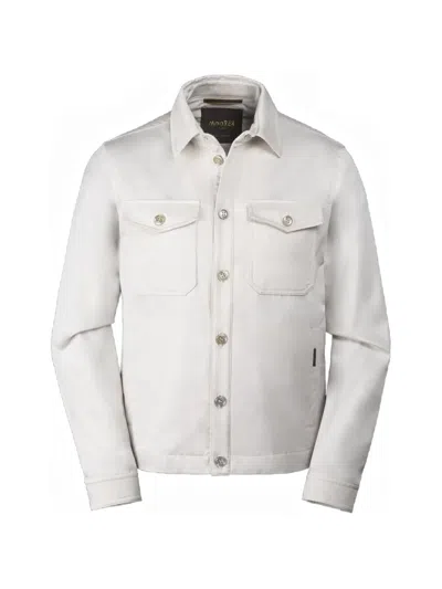 Moorer Button-up Flap-pocket Jacket In Gray