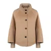 Moorer Caban Paired With A Detachable Down Jacket In Brown