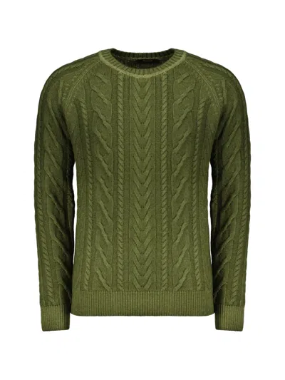 Moorer Cable-knit Cashmere Sweater In Green
