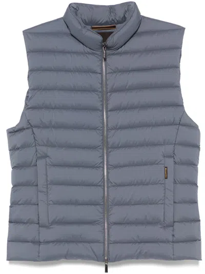 Moorer Calaf-s3 Padded Gilet In Blue