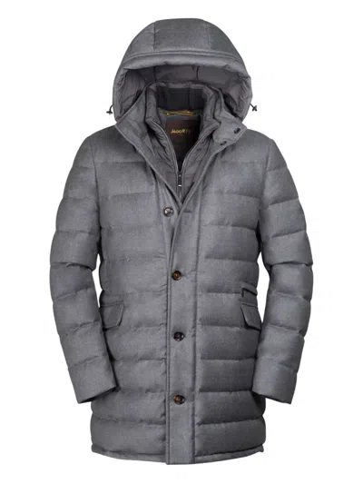 Moorer Calandri Padded Jacket In Gray