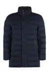 Moorer Calegari Cashmere Down Jacket In Blue