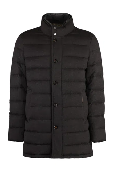 Moorer Calegari Cashmere Down Jacket In Brown