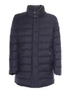 Moorer Calegari-l Jacket In Blue