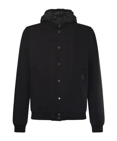 Moorer Callum Hooded Jacket In Black