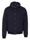 Moorer Padded Jacket With Removable Hood And Zip Pockets