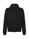 Moorer Callum Hooded Jacket In Black