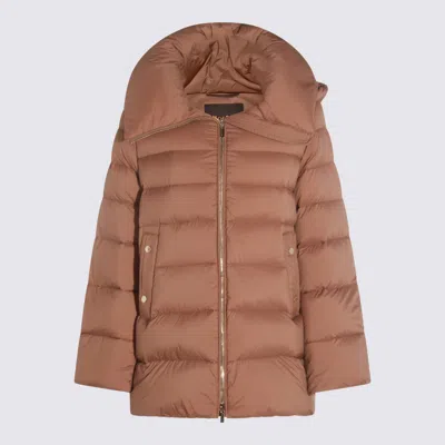 Moorer Camel Natalia Down Jacket In Pink