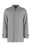Moorer Canova Techno Fabric Padded Jacket In Gray