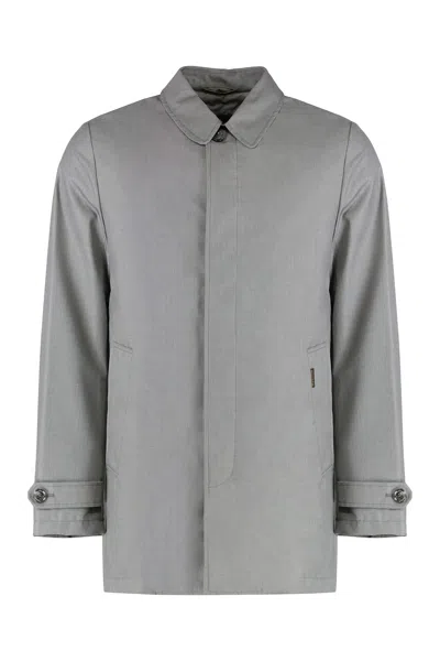 Moorer Canova Techno Fabric Padded Jacket In Gray