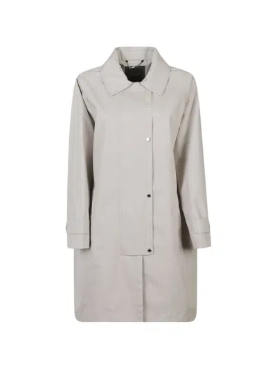 Moorer Caorle-t-tes Buttoned Coat In Gray