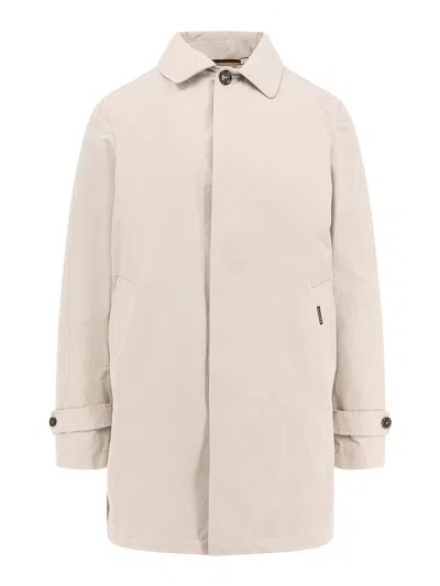 Moorer Cappotto Impermeabile Vittor In Nylon In Neutral