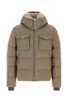 Moorer Cappuccino Nylon Blend Alarick Down Jacket In Brown
