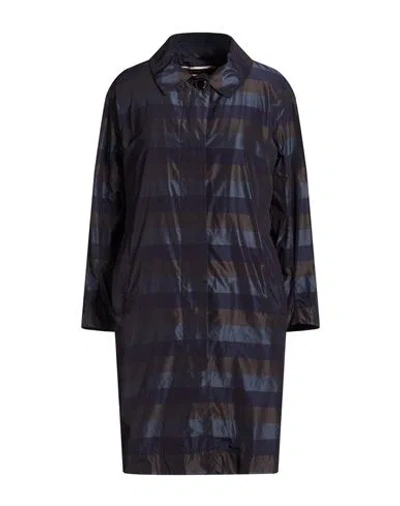 Moorer Capsule Woman Overcoat & Trench Coat Midnight Blue Size 4 Polyester