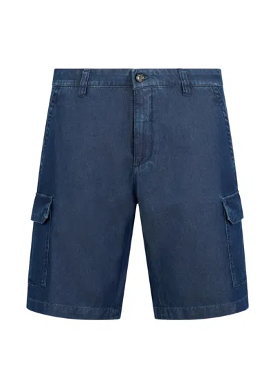 Moorer Cargo Shorts In Blue