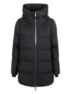 Moorer Carinzia Hooded Coat In Black