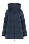 Moorer Carinzia Hooded Down Jacket In Blue